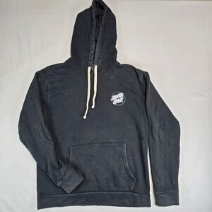 Santa Cruz Skateboards Mens Black Pullover Hoodie Logo Graphic Size M